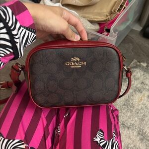 Coach Crossbody Bag in Brown and Red